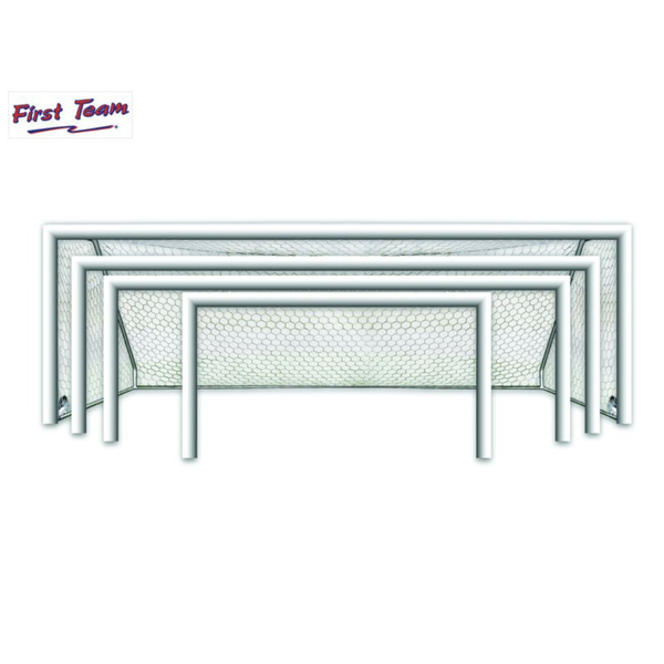 First Team World Class 40 Round Aluminum Portable Soccer Goal size comparison-First Team-Game Room Shop