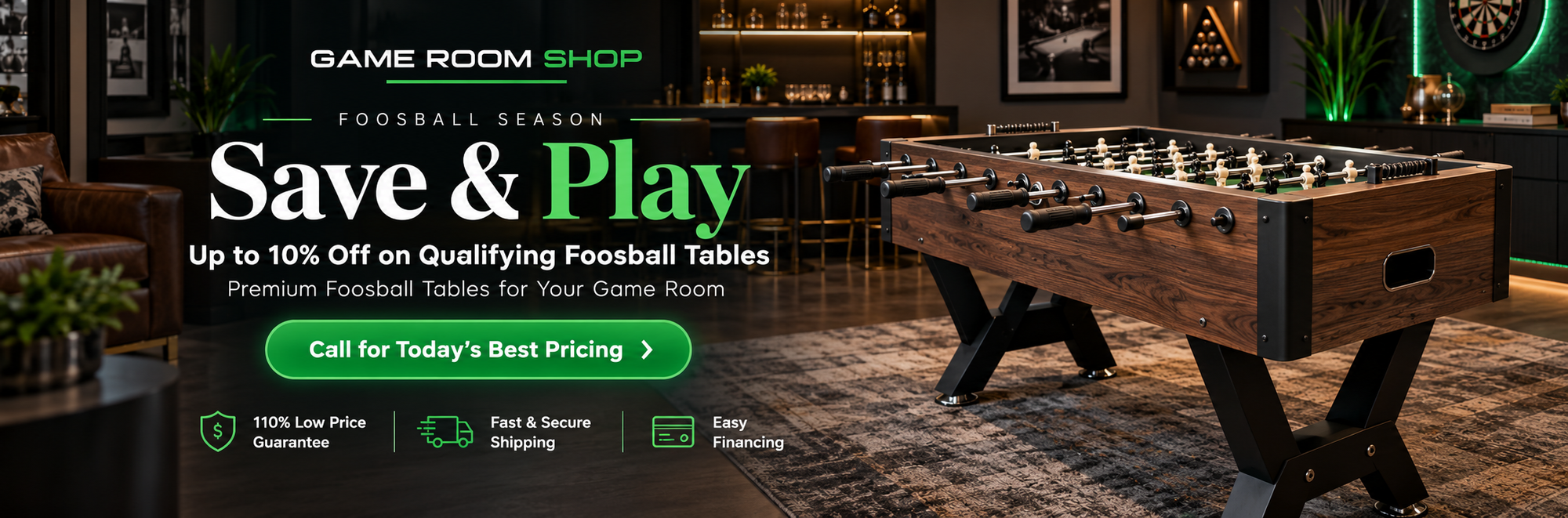 Foosball Season - Save & Play at Game Room Shop