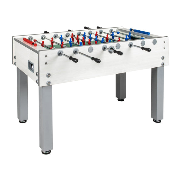 Garlando G-500 Weatherproof Foosball Table in White - Game Room Shop