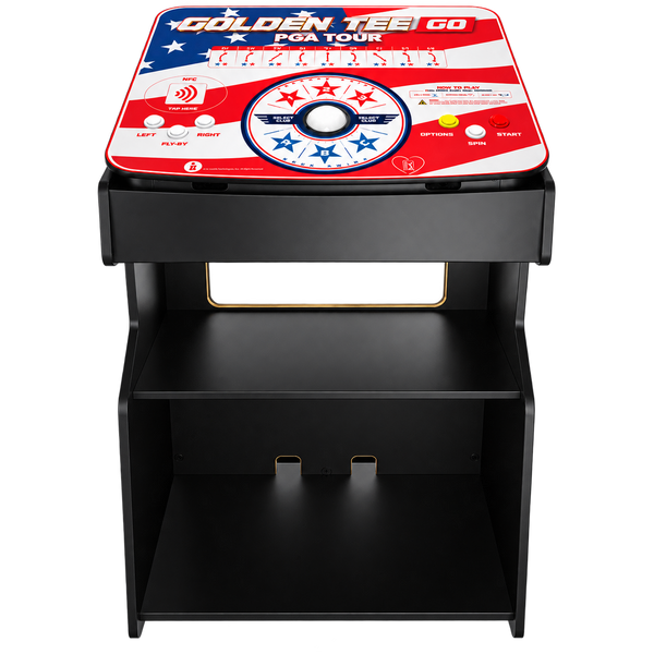 Incredible Technologies Golden Tee GO PGA Tour Stars and Stripes Edition-Arcade Games-Incredible Technologies-Add GO Stand-Game Room Shop