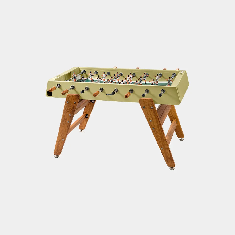 RS Barcelona RS3 Wood Foosball Table-Foosball Table-RS Barcelona-Green Beige (MTO)-Game Room Shop