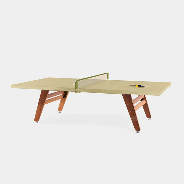 RS Barcelona RS Stationary Ping Pong Table-Table Tennis Table-RS Barcelona-Green Beige (MTO)-Game Room Shop