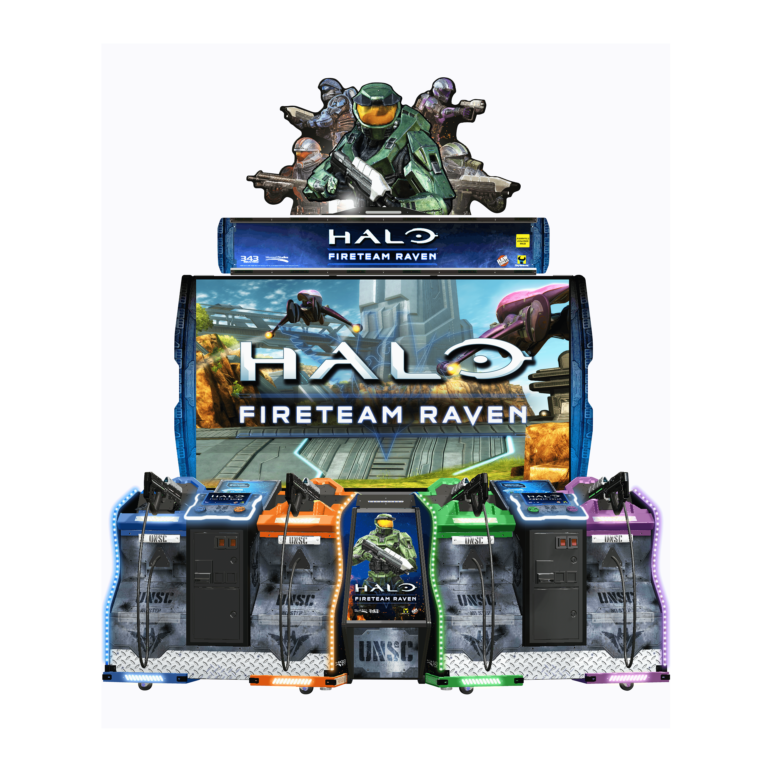 Raw Thrills Halo: Fireteam Raven – 4-Player Tethered-Arcade Games-Raw Thrills-Game Room Shop