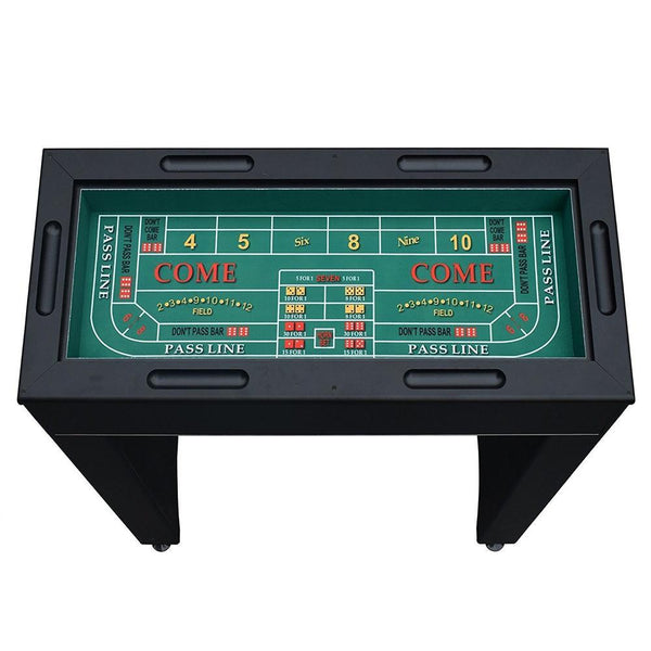 Hathaway Carmelli Monte Carlo 4 in 1 Casino Game Table Blackjack Roulette Craps - Game Room Shop