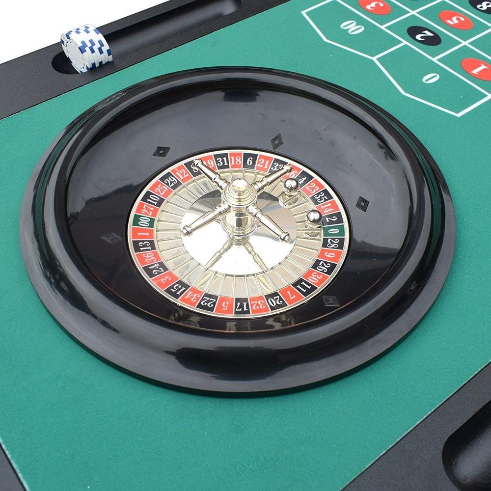 Hathaway Carmelli Monte Carlo 4 in 1 Casino Game Table Blackjack Roulette Craps - Game Room Shop