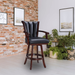 Hathaway Games Avondale 29-in Swivel Bar Stool with Arm Rests-Bar Stool-Hathaway Games-Game Room Shop