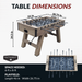 Hathaway Games Braxton 55-in Foosball Table-Foosball Table-Hathaway Games-Game Room Shop