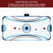 Hathaway Games Enforcer 66-in Air Hockey Table with LED Scoring-Air Hockey Tables-Hathaway Games-Game Room Shop