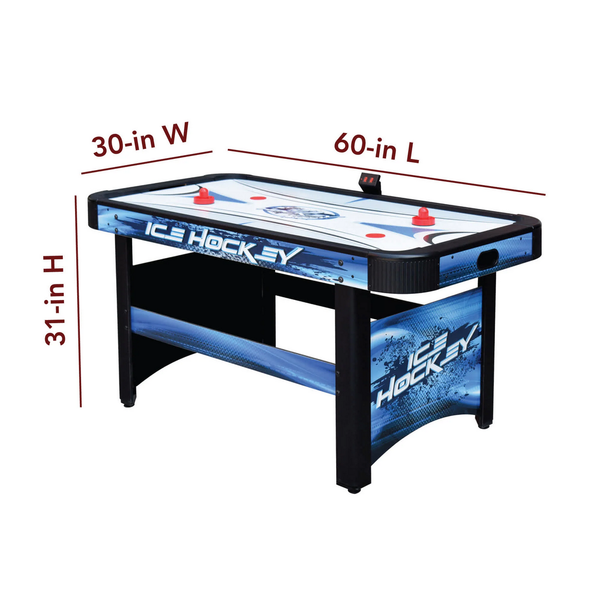 Hathaway Games Face-Off 60-in Air Hockey Table with LED Scoring-Air Hockey Tables-Hathaway Games-Game Room Shop
