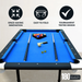 Hathaway Games Fairmont 6-ft Portable Pool Table-Billiard Tables-Hathaway Games-Black with Blue Felt-Game Room Shop