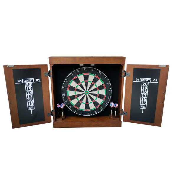 Hathaway Games Farmington Bristle Dartboard and Cabinet Set-Dartboard-Hathaway Games-Game Room Shop