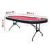 Hathaway Games Fourth Street 84-in Texas Holdem Folding Table Set-Poker & Game Tables-Hathaway Games-Game Room Shop