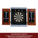 Hathaway Games Geneva Bristle Dartboard and Cabinet Set with LED Lighting-Dartboard-Hathaway Games-Game Room Shop