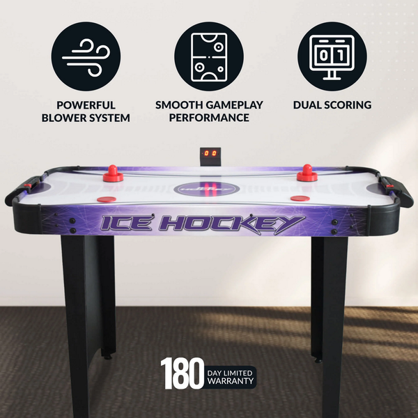 Hathaway Games Hat Trick 48-in Air Hockey Table with LED Scoring-Air Hockey Tables-Hathaway Games-Game Room Shop