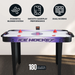 Hathaway Games Hat Trick 48-in Air Hockey Table with LED Scoring-Air Hockey Tables-Hathaway Games-Game Room Shop