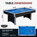 Hathaway Games Maverick II 7-ft Pool Table with Table Tennis Top - Black with Blue Felt-Billiard Tables-Hathaway Games-Game Room Shop