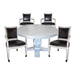 Hathaway Games Montecito Dining And Poker Table Set-Poker & Game Tables-Hathaway Games-Game Room Shop