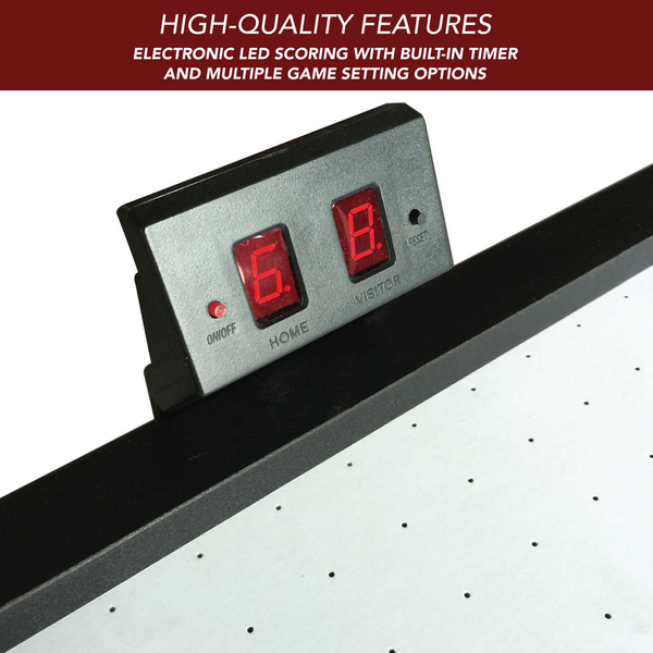 Hathaway Games Patriot 60-in Air Hockey Table with LED Scoring-Air Hockey Tables-Hathaway Games-Game Room Shop