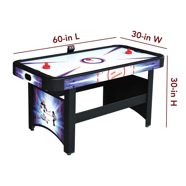 Hathaway Games Patriot 60-in Air Hockey Table with LED Scoring-Air Hockey Tables-Hathaway Games-Game Room Shop