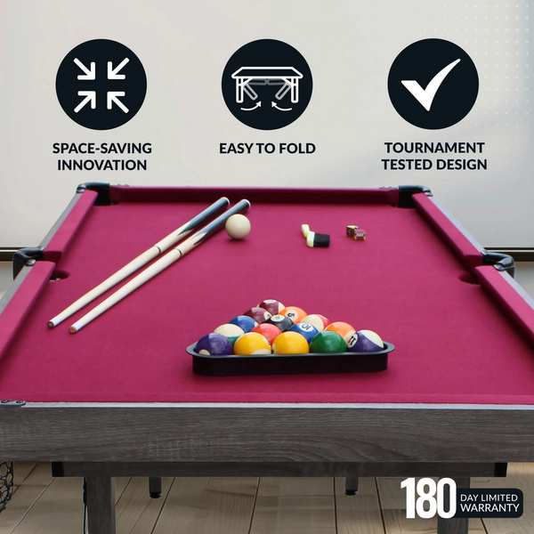 Hathaway Games Pendleton 6-ft Portable Pool Table-Billiard Tables-Hathaway Games-Game Room Shop