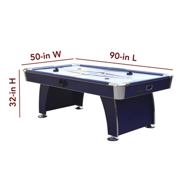 Hathaway Games Phantom II 90-in Air Hockey Table with LED Scoring and Lights-Air Hockey Tables-Hathaway Games-Game Room Shop