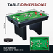 Hathaway Games Renegade 54-in Bumper Pool Table-Billiard Tables-Hathaway Games-Game Room Shop