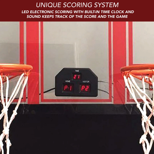 Hathaway Games Shot Pro Deluxe 81-in Dual Basketball Arcade Game with LED Scoring-Arcade Games-Hathaway Games-Game Room Shop