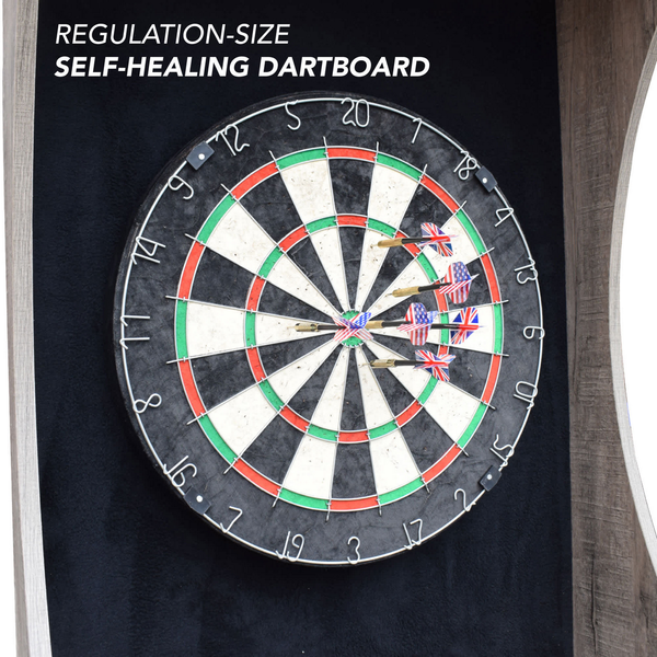 Hathaway Games Westwood Bristle Dartboard and 84-in Free-Standing Cabinet-Dartboard-Hathaway Games-Game Room Shop
