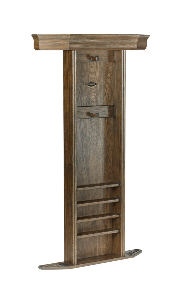 Brunswick Heritage Wall Cue Rack (Various Finish)-Pool Cue Racks & Holders-Brunswick-Coffee-Game Room Shop