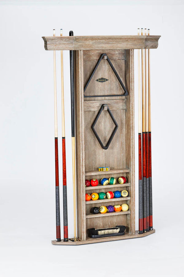 Brunswick Heritage Wall Cue Rack (Various Finish)-Pool Cue Racks & Holders-Brunswick-Espresso-Game Room Shop