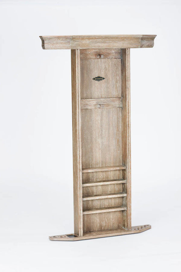 Brunswick Heritage Wall Cue Rack (Various Finish)-Pool Cue Racks & Holders-Brunswick-Driftwood-Game Room Shop