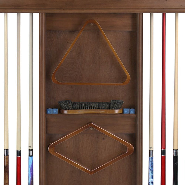 Imperial Deluxe Wall Rack in Whiskey Finish-Pool Cue Racks & Holders-Imperial-Game Room Shop
