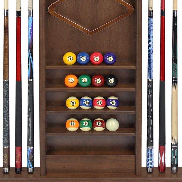 Imperial Deluxe Wall Rack in Whiskey Finish-Pool Cue Racks & Holders-Imperial-Game Room Shop