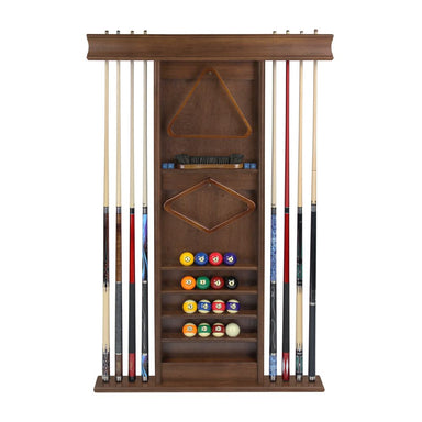 Imperial Deluxe Wall Rack in Whiskey Finish-Pool Cue Racks & Holders-Imperial-Game Room Shop