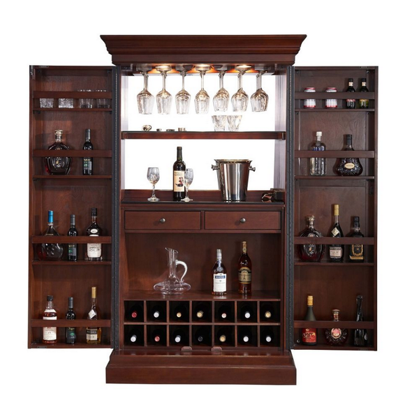 Imperial Ashton Wine & Bar Cabinet-Bars & Cabinets-Imperial-Black-Game Room Shop