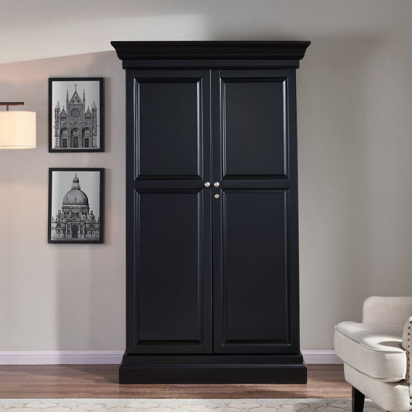 Imperial Ashton Wine & Bar Cabinet-Bars & Cabinets-Imperial-Black-Game Room Shop