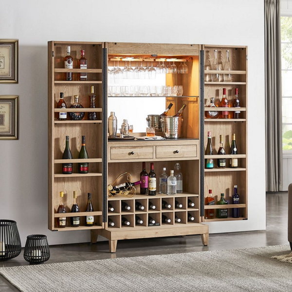 Imperial Fulton Wine & Bar Cabinet-Bars & Cabinets-Imperial-Game Room Shop