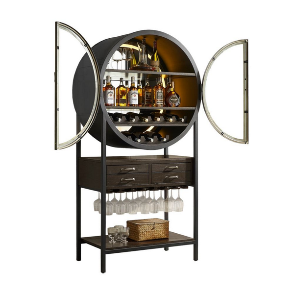 Imperial Lowell Wine & Bar Cabinet-Bars & Cabinets-Imperial-Game Room Shop