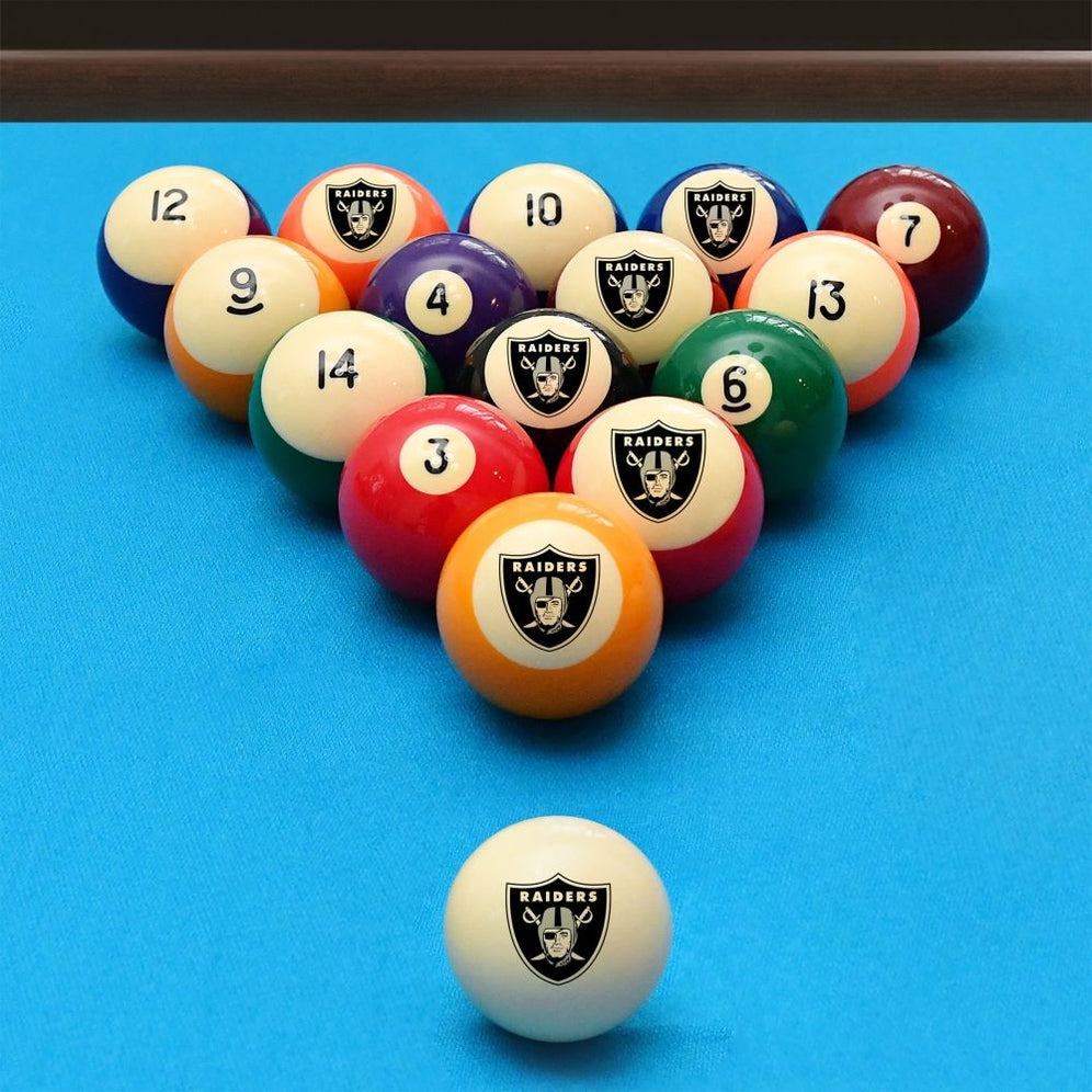 Imperial Las Vegas Raiders Billiard Balls with Numbers — Game Room Shop