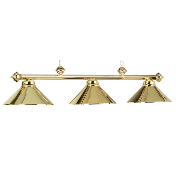 RAM Game Room 54" 3-light Metal Billiards Light-Pool Table Lights-RAM Game Room-Light Brass-Game Room Shop