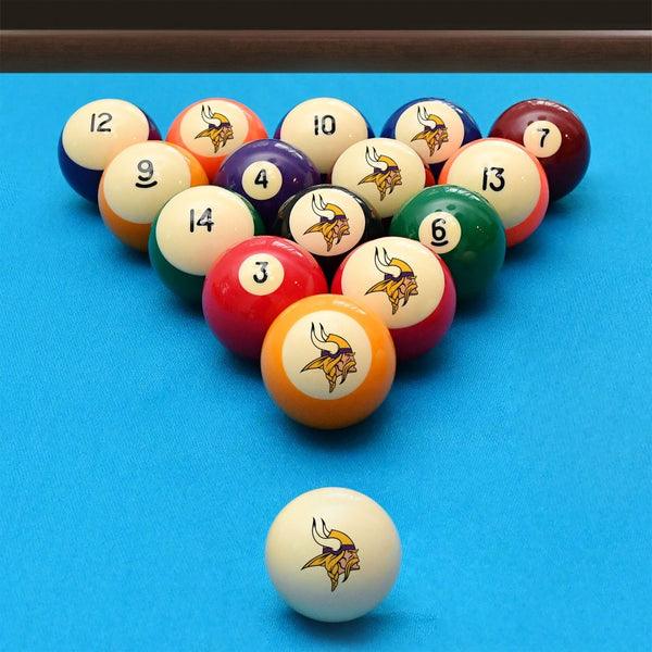 Imperial Minnesota Vikings Billiard Balls with Numbers-Billiard Balls-Imperial-Game Room Shop