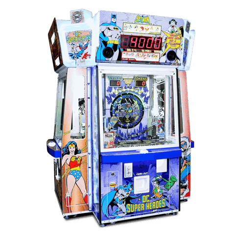 Namco DC Superheroes Coin Pusher-Arcade Games-Namco-Game Room Shop