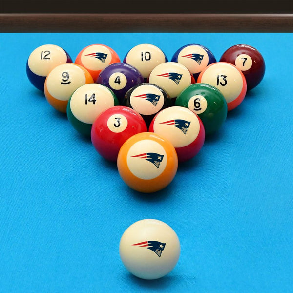 Imperial New England Patriots Billiard Balls with Numbers-Billiard Balls-Imperial-Game Room Shop