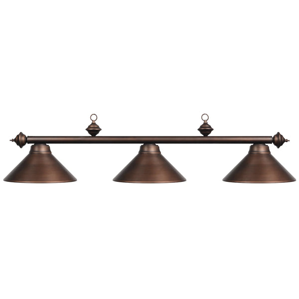RAM Game Room 54" 3-light Metal Billiards Light-Pool Table Lights-RAM Game Room-Oil Rubbed Bronze-Game Room Shop