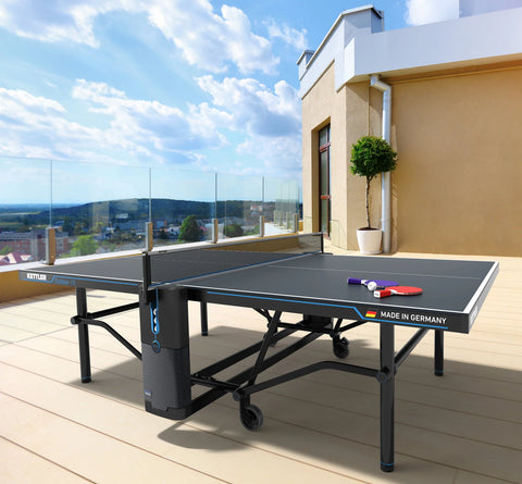 KETTLER Outdoor 15 Table Tennis Table 4-Player Bundle-Table Tennis Table-Kettler-Game Room Shop