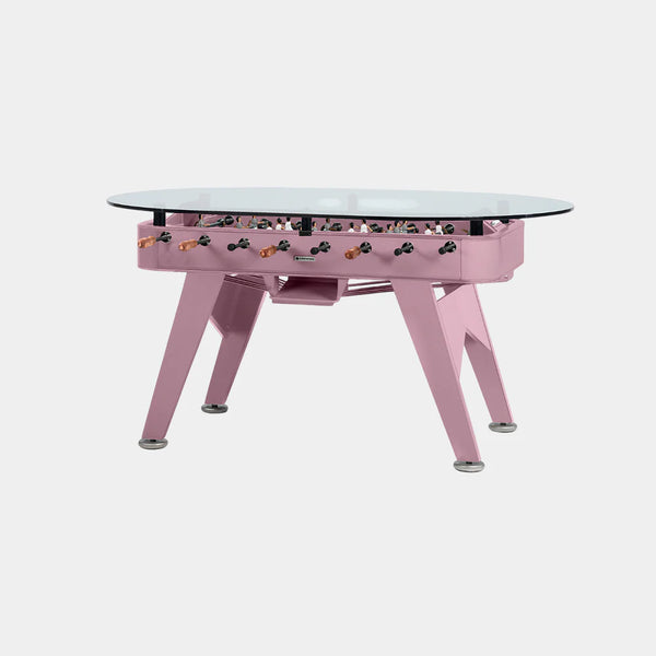 RS Barcelona RS2 Dining Foosball Table-Foosball Table-RS Barcelona-Oval-Iron (Good for Indoor Use)-Pastel Violet (MTO)-Game Room Shop