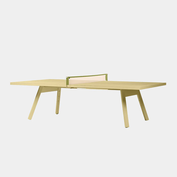 RS Barcelona You and Me Monochrome Ping Pong Table-Table Tennis Table-RS Barcelona-Green Beige-Standard-Game Room Shop