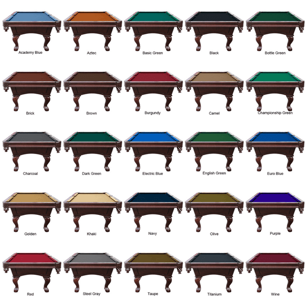 Playcraft Charles River 8' Slate Pool Table-Billiard Tables-Playcraft-Chestnut-Game Room Shop