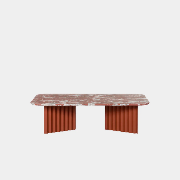 RS Barcelona Plec Table-Furniture-RS Barcelona-LARGE-MARBLE-TERRACOTTA-Game Room Shop