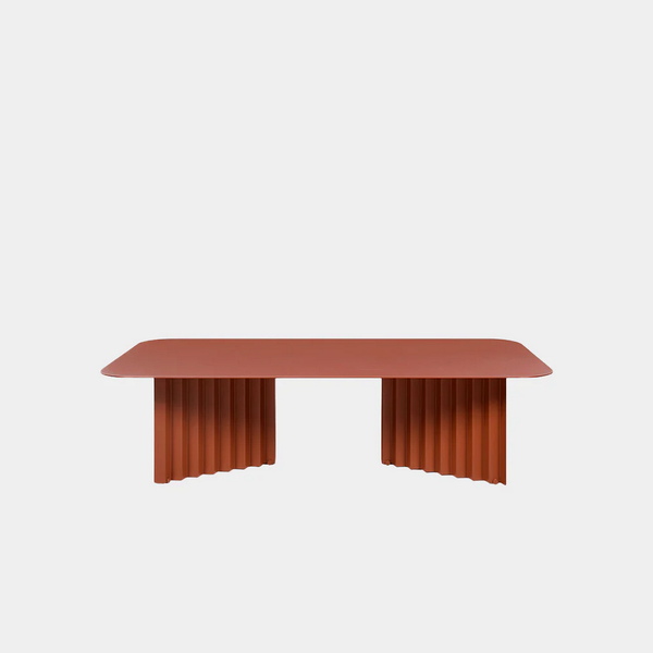 RS Barcelona Plec Table-Furniture-RS Barcelona-LARGE-STEEL-TERRACOTTA-Game Room Shop